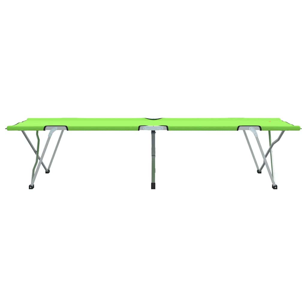 Klapp Schlafbett fürs Camping 2 pcs Dunkelgrün 62 x 194 x 42 cm