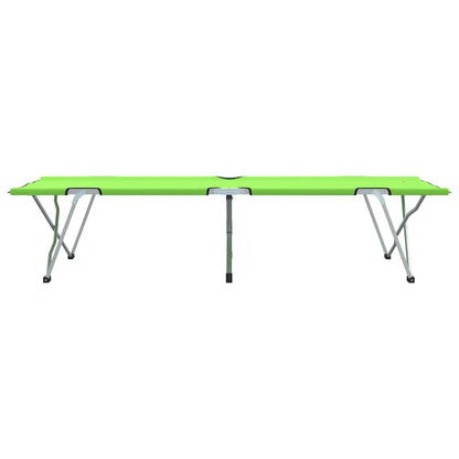 Klapp Schlafbett fürs Camping 2 pcs Dunkelgrün 62 x 194 x 42 cm