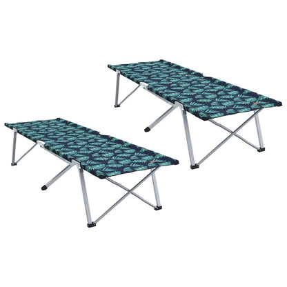 Klapp Schlafbett fürs Camping 2 pcs Blattmuster