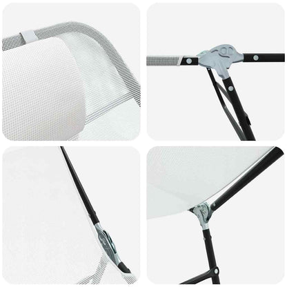 Klappbare Sonnenliege Creme 182 x 55 x 85,5 cm Textilene