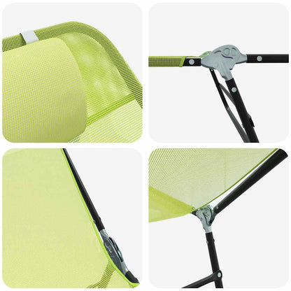 Klappbare Sonnenliege 1-Person Grün 182 x 55 x 85,5 cm Metall