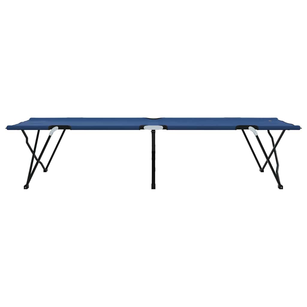 Klapp Schlafbett fürs Camping Falten Blau 206 x 76 x 74 cm
