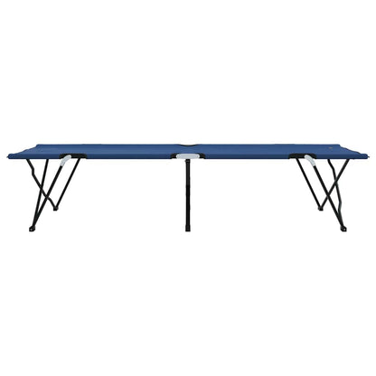 Klapp Schlafbett fürs Camping Falten Blau 206 x 76 x 74 cm