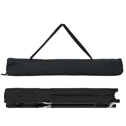 Klapp Schlafbett fürs Camping Schwarz 206 x 76 x 74 cm