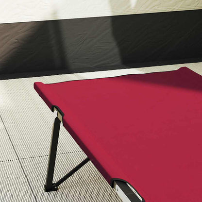 Klapp Schlafbett fürs Camping Rot 206 x 76 x 74 cm Oxford Stoff