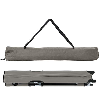 Klapp Schlafbett fürs Camping Grau 206 x 76 x 74 cm