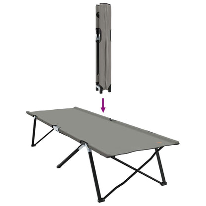 Klapp Schlafbett fürs Camping Grau 206 x 76 x 74 cm