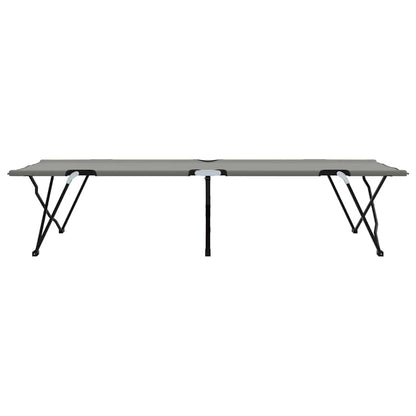 Klapp Schlafbett fürs Camping Grau 206 x 76 x 74 cm
