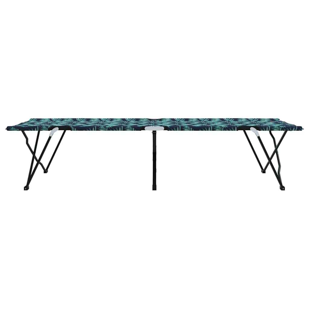 Klapp Schlafbett fürs Camping Blattmuster 206 x 76 x 74 cm