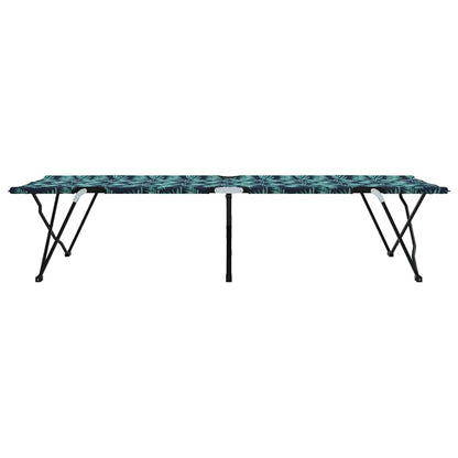 Klapp Schlafbett fürs Camping Blattmuster 206 x 76 x 74 cm