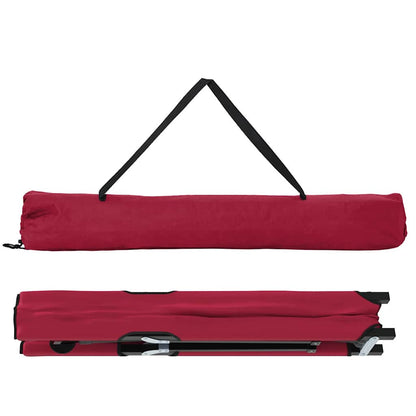 Klapp Schlafbett fürs Camping Falten 2 pcs Rot 206 x 76 x 74 cm