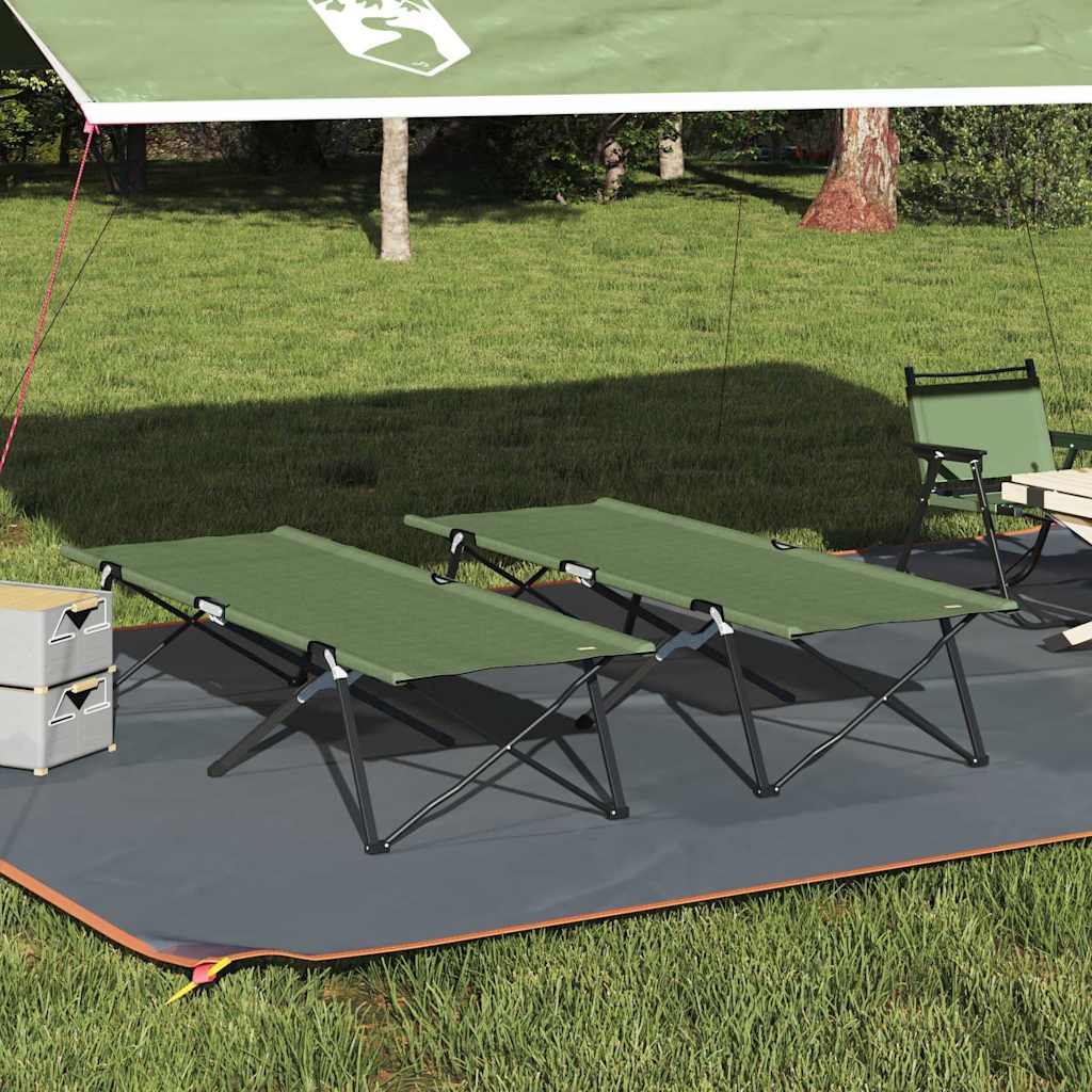 Klapp Schlafbett fürs Camping 2 pcs Amy Gelb 206 x 76 x 74 cm