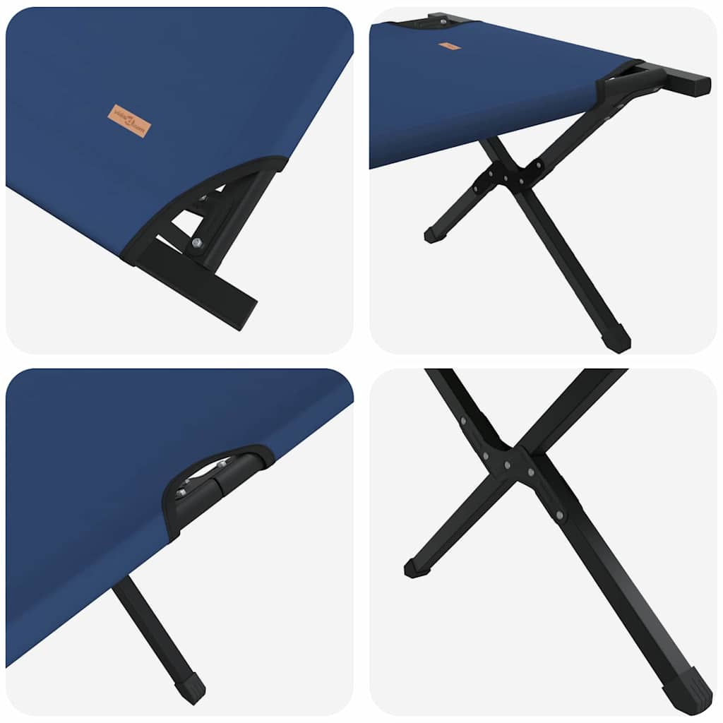 Klapp Schlafbett fürs Camping 2 pcs Blau Oxford Stoff
