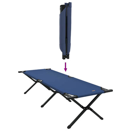 Klapp Schlafbett fürs Camping 2 pcs Blau Oxford Stoff