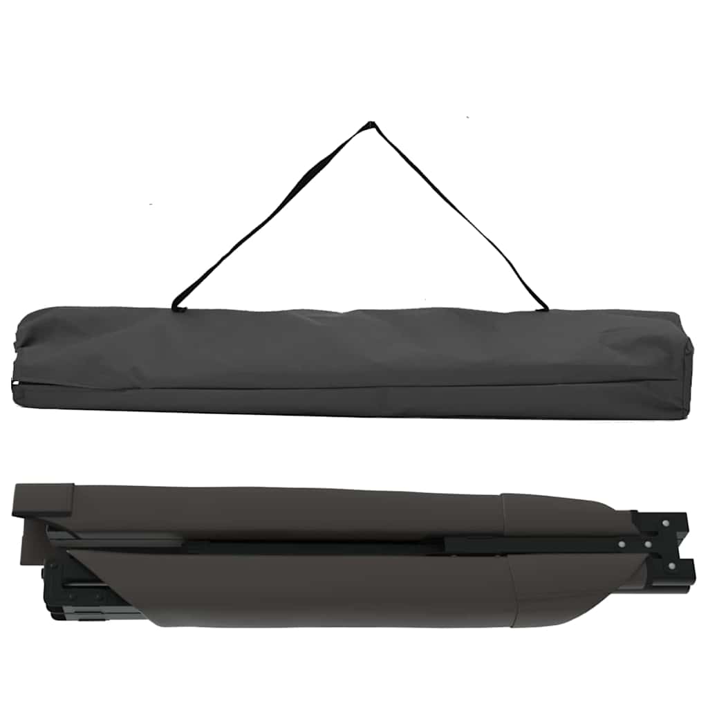 Klapp Schlafbett fürs Camping 2 pcs Schwarz Oxford Stoff