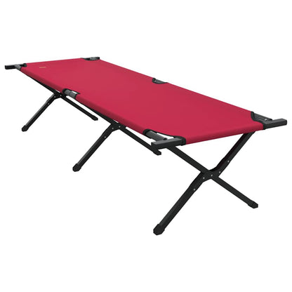 Klapp Schlafbett fürs Camping 2 pcs Rot Oxford Stoff