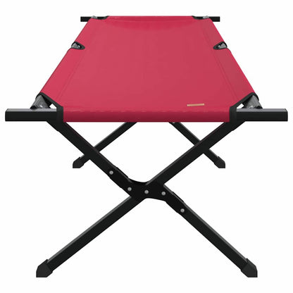 Klapp Schlafbett fürs Camping 2 pcs Rot Oxford Stoff