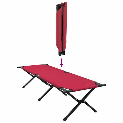 Klapp Schlafbett fürs Camping 2 pcs Rot Oxford Stoff