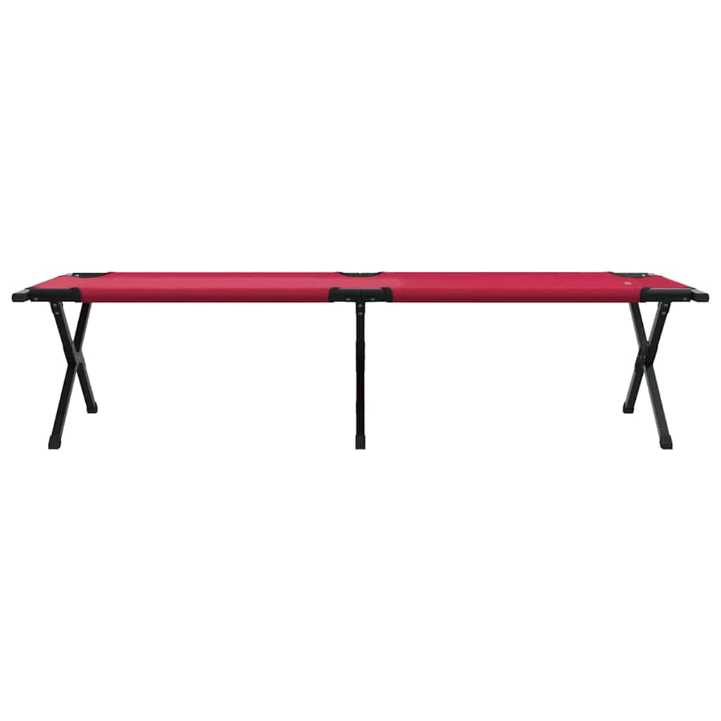 Klapp Schlafbett fürs Camping 2 pcs Rot Oxford Stoff