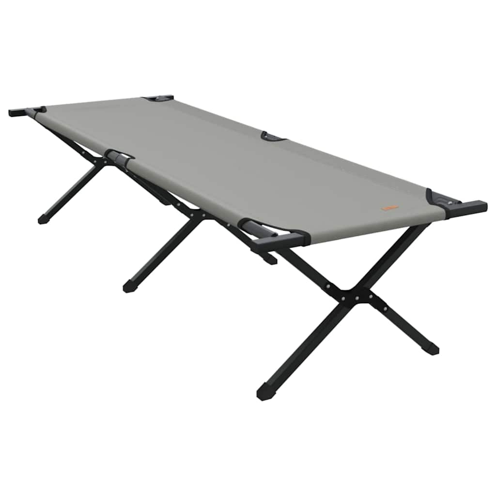 Klapp Schlafbett fürs Camping 2 pcs Grau Oxford Stoff