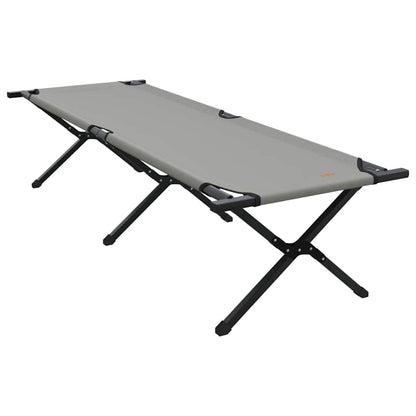 Klapp Schlafbett fürs Camping 2 pcs Grau Oxford Stoff