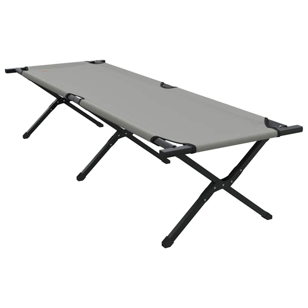 Klapp Schlafbett fürs Camping 2 pcs Grau Oxford Stoff