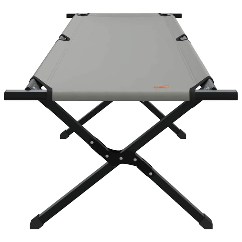 Klapp Schlafbett fürs Camping 2 pcs Grau Oxford Stoff