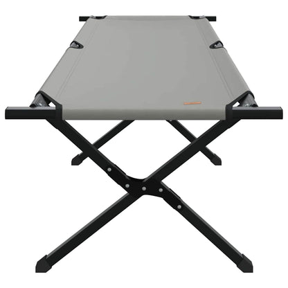 Klapp Schlafbett fürs Camping 2 pcs Grau Oxford Stoff
