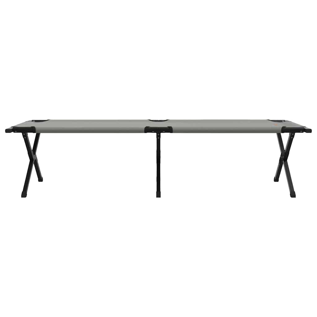 Klapp Schlafbett fürs Camping 2 pcs Grau Oxford Stoff