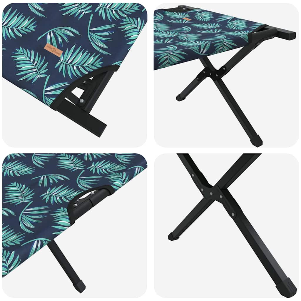 Klapp Schlafbett fürs Camping 2 pcs Blattmuster Oxford Stoff