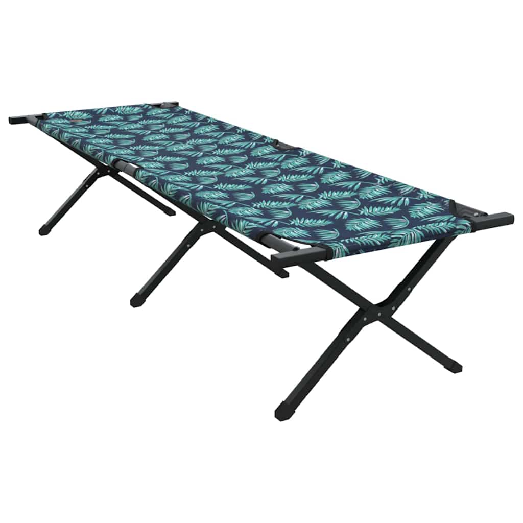 Klapp Schlafbett fürs Camping 2 pcs Blattmuster Oxford Stoff