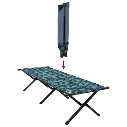 Klapp Schlafbett fürs Camping 2 pcs Blattmuster Oxford Stoff