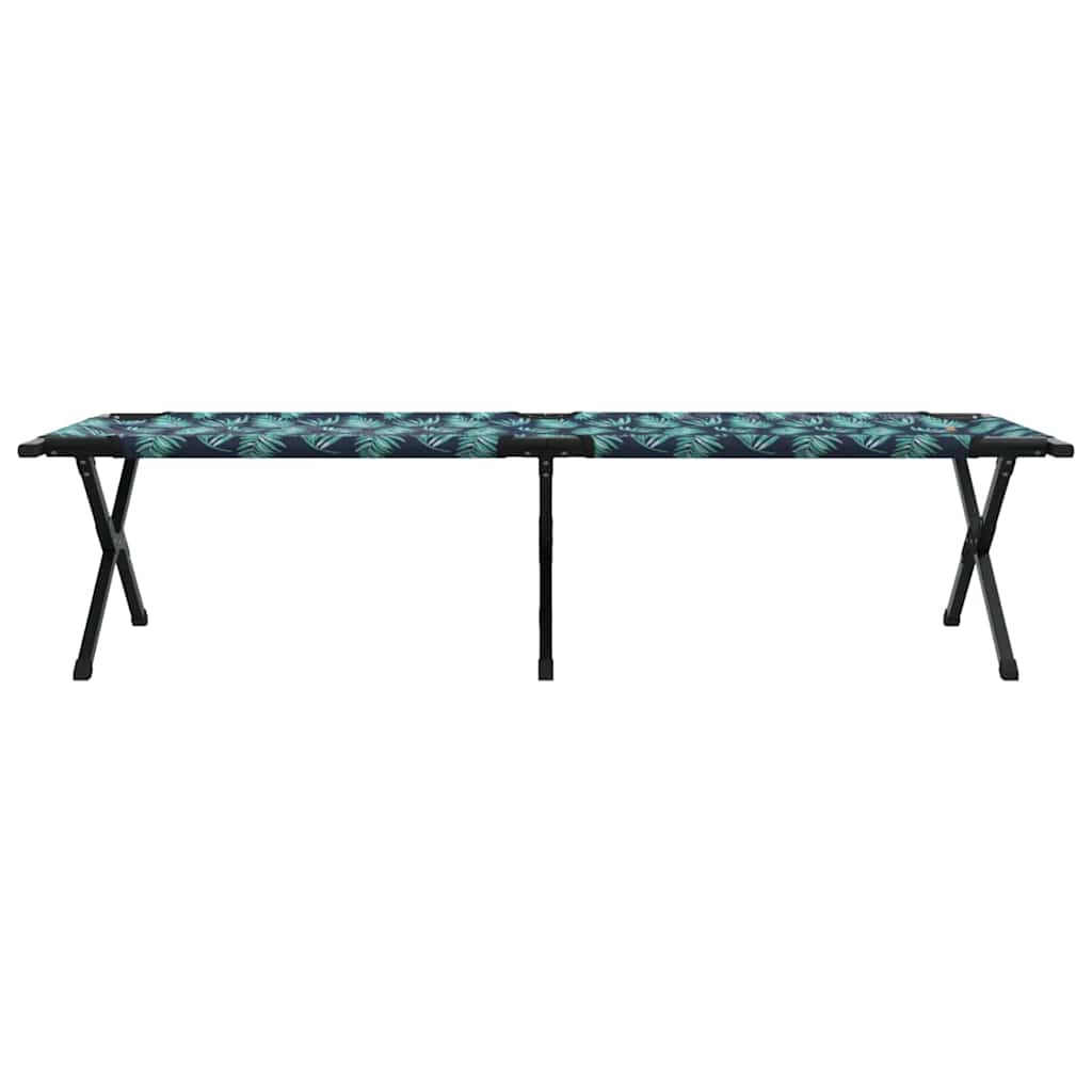 Klapp Schlafbett fürs Camping 2 pcs Blattmuster Oxford Stoff