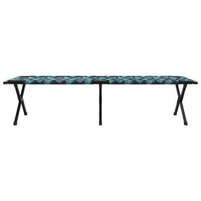 Klapp Schlafbett fürs Camping 2 pcs Blattmuster Oxford Stoff