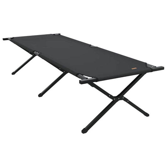 Klapp Schlafbett fürs Camping Schwarz Oxford Stoff