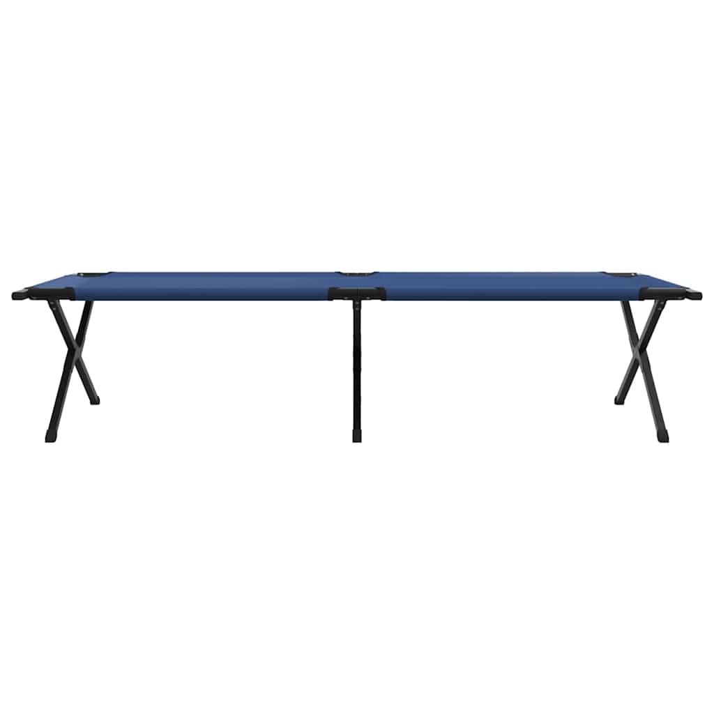 Klapp Schlafbett fürs Camping 2 pcs Blau Oxford Stoff