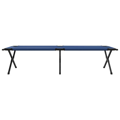 Klapp Schlafbett fürs Camping 2 pcs Blau Oxford Stoff