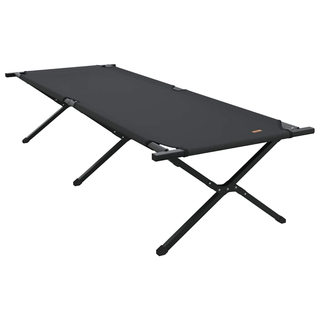 Klapp Schlafbett fürs Camping 2 pcs Schwarz Oxford Stoff