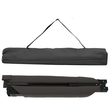 Klapp Schlafbett fürs Camping 2 pcs Schwarz Oxford Stoff