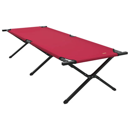 Klapp Schlafbett fürs Camping 2 pcs Rot Oxford Stoff