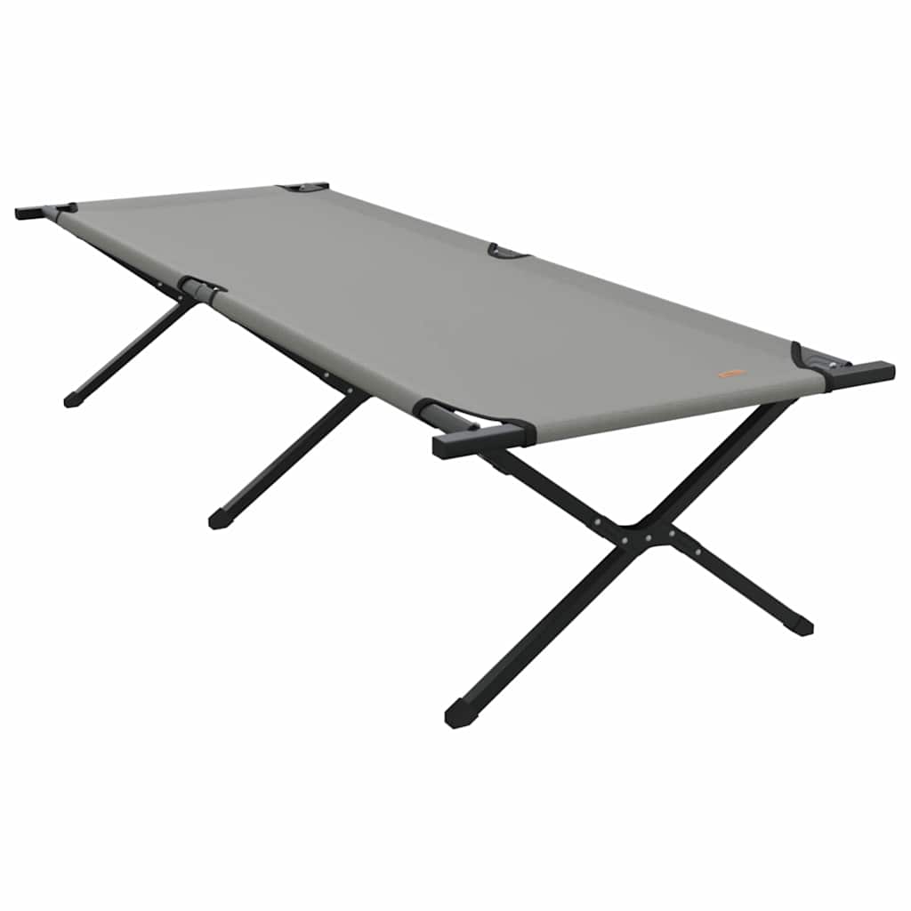 Klapp Schlafbett fürs Camping 2 pcs Grau Oxford Stoff