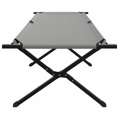 Klapp Schlafbett fürs Camping 2 pcs Grau Oxford Stoff