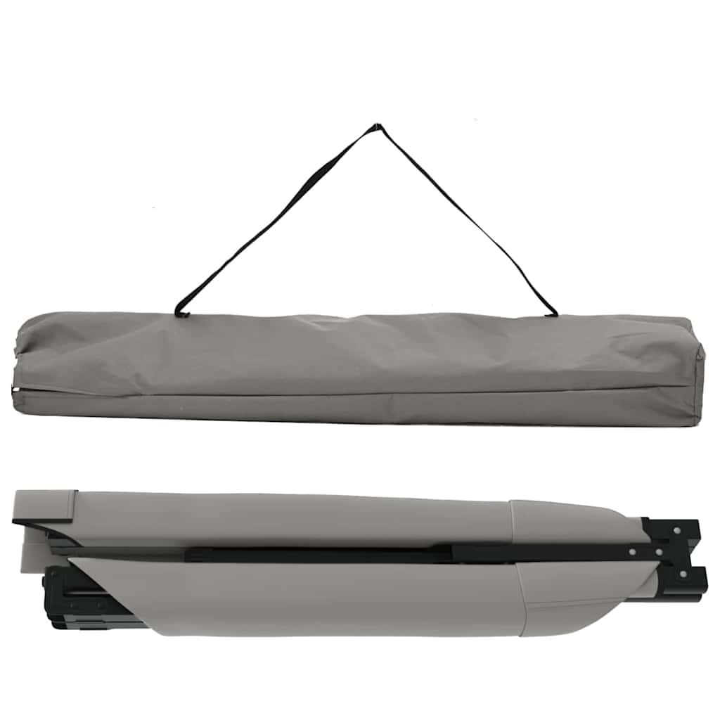 Klapp Schlafbett fürs Camping 2 pcs Grau Oxford Stoff