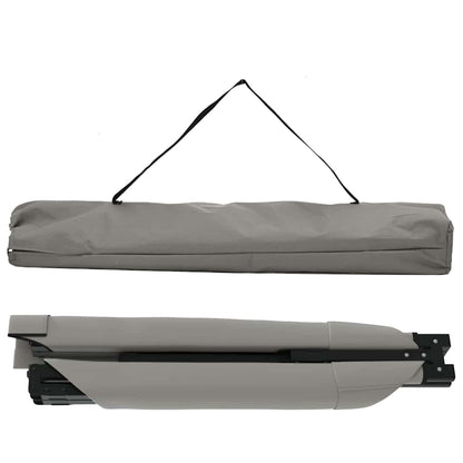 Klapp Schlafbett fürs Camping 2 pcs Grau Oxford Stoff