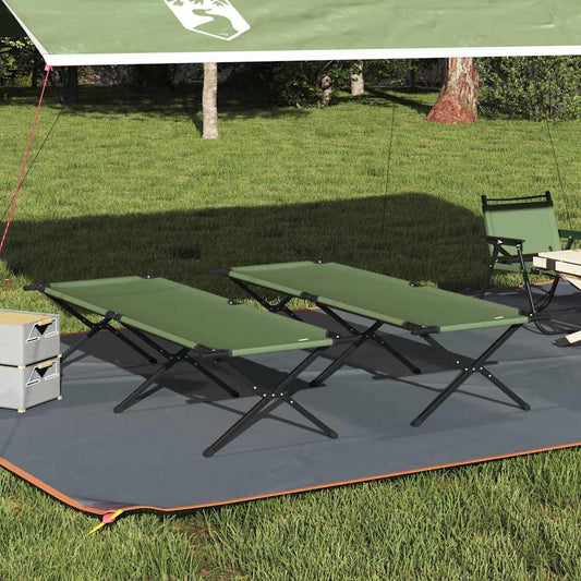 Klapp Schlafbett fürs Camping 2 pcs Amy Gelb Oxford Stoff