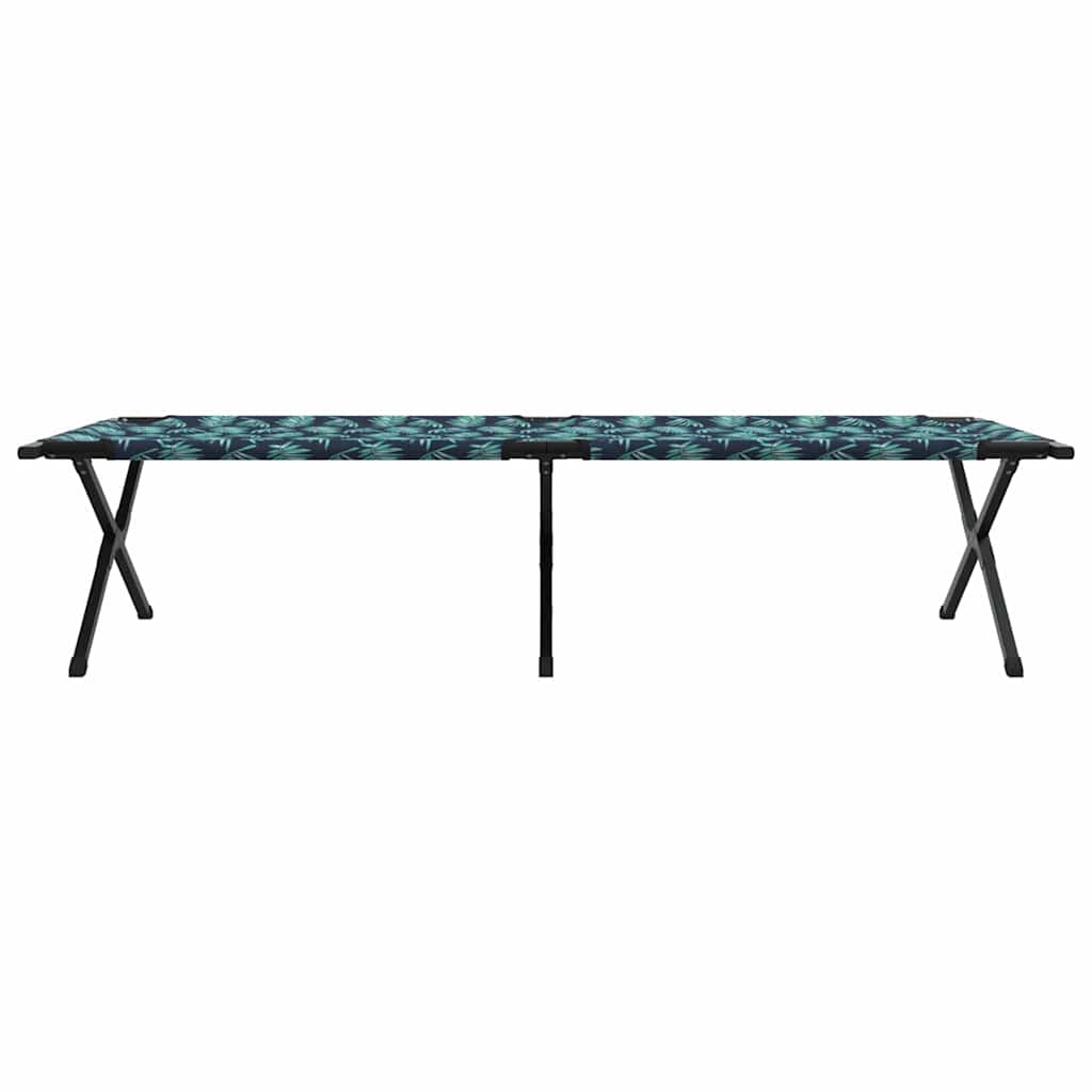 Klapp Schlafbett fürs Camping 2 pcs Blattmuster Oxford Stoff