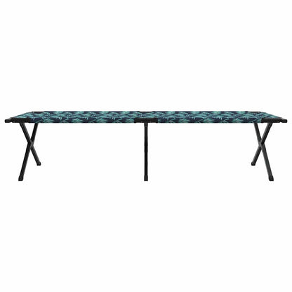 Klapp Schlafbett fürs Camping 2 pcs Blattmuster Oxford Stoff