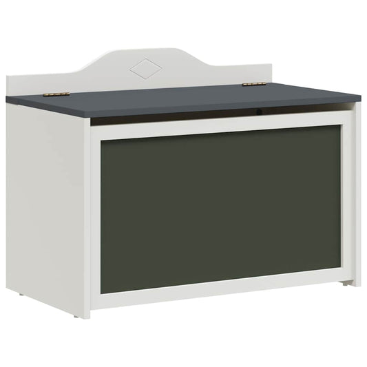 Spielzeugbox Grau und Weiß 73 x 33 x 55 cm Holzwerkstoff