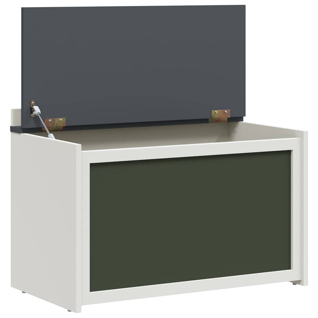 Spielzeugbox Grau und Weiß 73 x 33 x 55 cm Holzwerkstoff