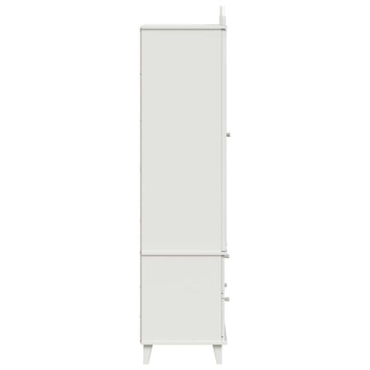 Kreidetafel Kleiderschrank mit Schubladen Weiß Holzwerkstoff